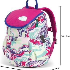 The North Face Mini Explorer backpack lunch Bag Water Marble Print